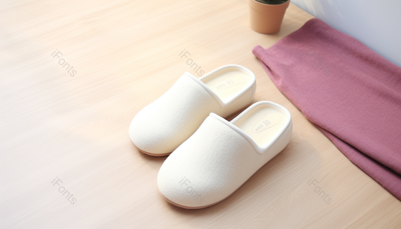 白色日系棉麻拖鞋室内鞋子,高清,摄影图,摄影图片,图片大全,摄影图免费下载